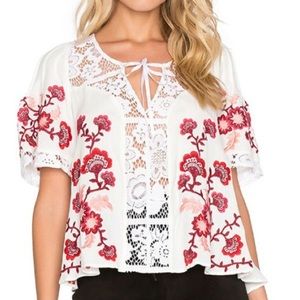 For Love and Lemons Isabella Flowy Floral Top